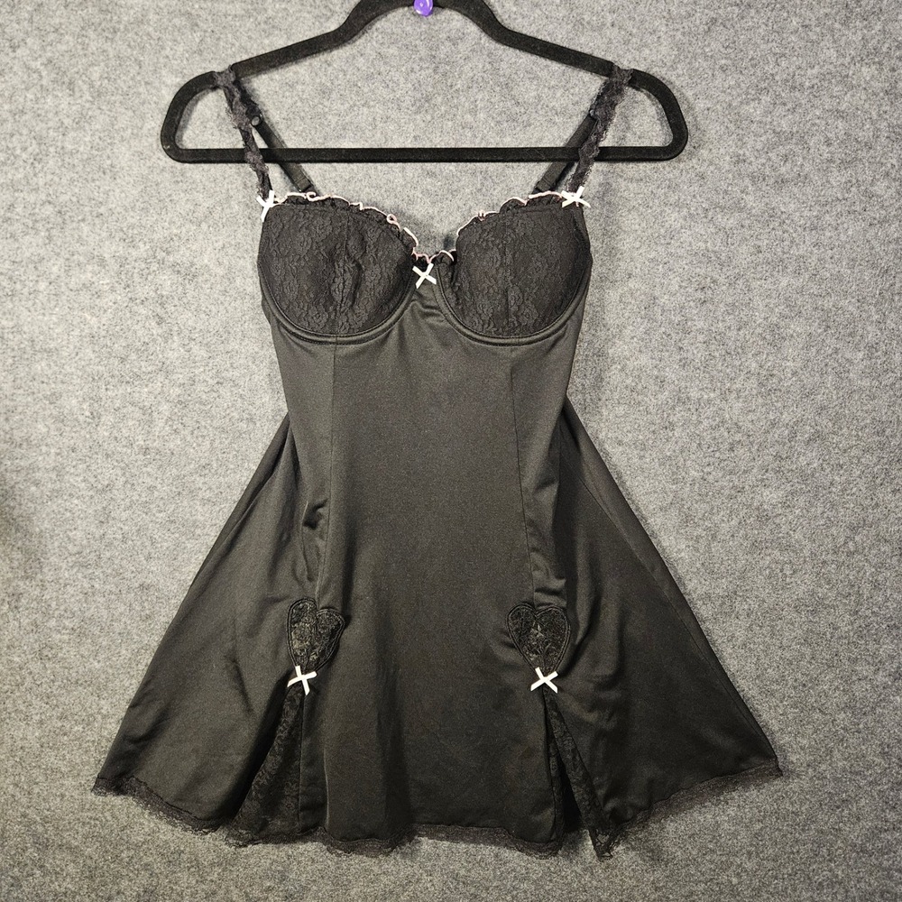 Victoria's Secret Sexy Little Things Lace Babydoll Slip Romantic Lingerie Sz 34B